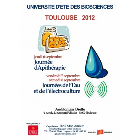 UNIVERSITÉ D'ÉTÉ DES BIOSCIENCES 2012